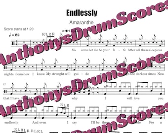 Amaranthe - Endlessly - Drum Sheet (Full Drum Transcription)