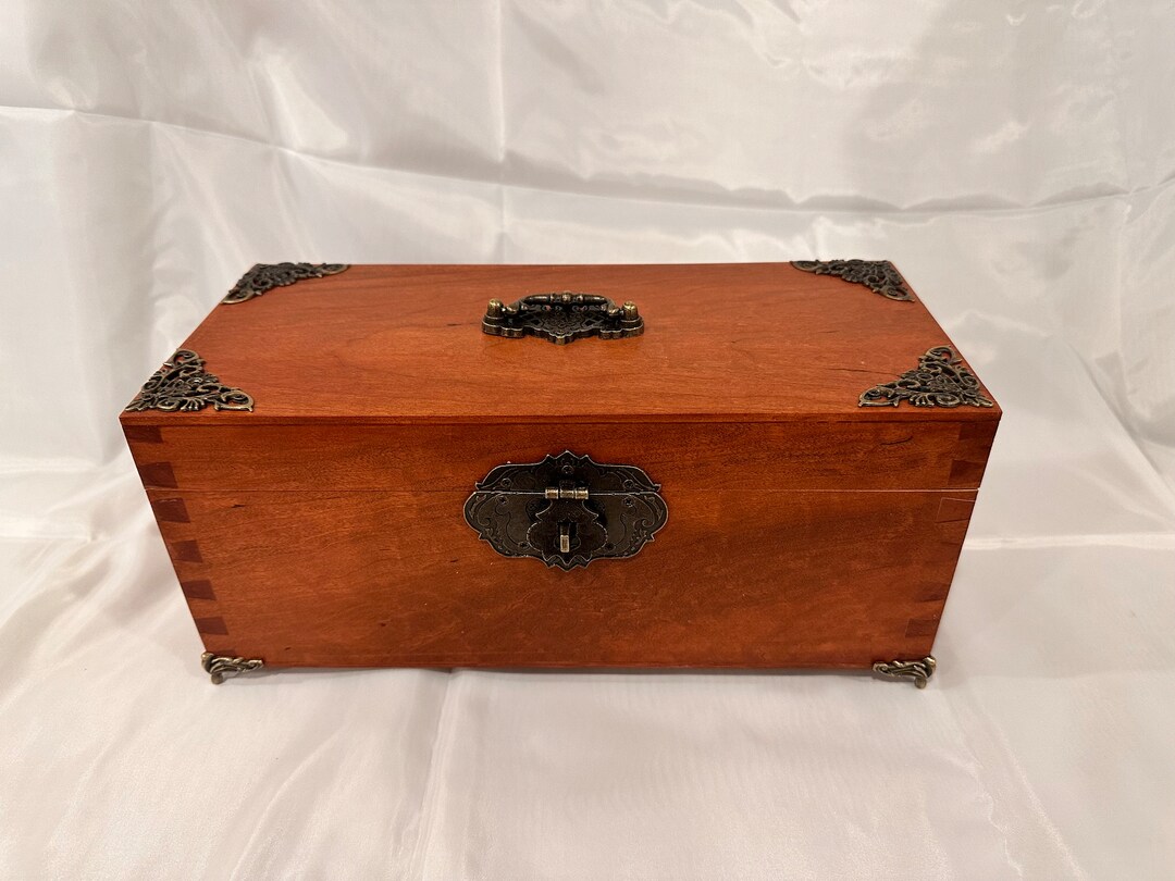 Handmade Jewelry Box in Cherry Wood Etsy