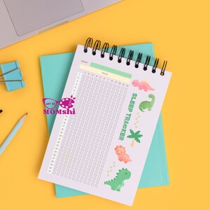 Paquete mensual de seguimiento del sueño: temas florales, minimalistas, soñadores, astronautas y dinosaurios - A4 y carta estadounidense, PDF imprimible - Descarga digital