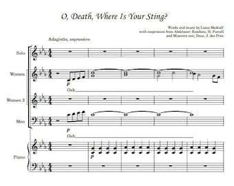 O, Death, Where Is Your Sting? - Vocal and Piano INTERMEDIATE