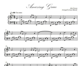 Amazing Grace - Piano Solo INTERMEDIATE