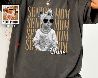 Custom Senior 2026 Shirt, Personalized Senior Mom Dad Tee, Custom Photo Graduation Shirt, Senior Family Shirt Gift