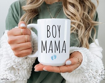 Personalized Boy Mama Mug, Custom Names, Mother's Day Gift