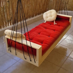 Kiefernholz Veranda Schaukel Bett: Anpassbare Indoor / Outdoor Dekor