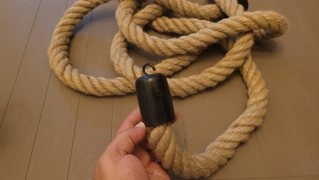 Thick Rope Room Divider, Rope Hanger Hardware, Adjustable Length, 3cm ...