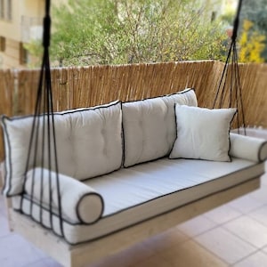 Personalisierbar Kiefer Holz Veranda Schaukel Bett: Bauernhaus Garten Dekor