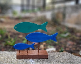decorative wooden fish, nautical decor, beach house decor, kitchen decor fish, restaurant decor fish, cafe wooden fish, housewarming gifts