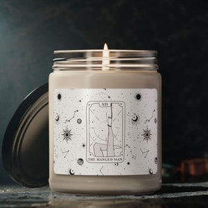 The Hanged Man Tarot Card - The Candle of Perspective and Surrender, 9oz