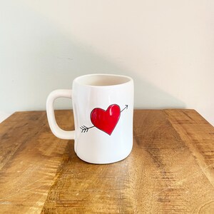 Rae Dunn So In Love Mug, Rae Dunn double sided mug, Rae Dunn Heart with arrow in Mug, Rae Dunn valentine mug, Christmas gift idea