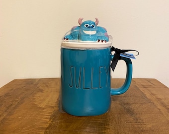 Rae Dunn Sully Mug, Monster Inc Pixar Collection Mug with Lid