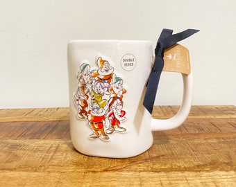 Rae Dunn Disney Snow White Mug, Whistle While You Work