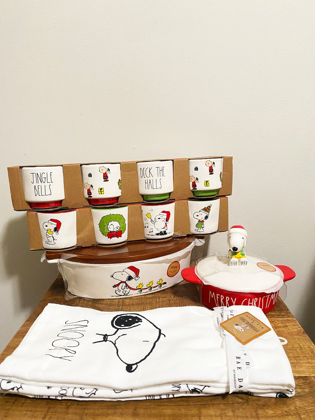 Peanut X Rae Dunn Casserole Dish Happy Holidaypeanut X Rae Etsy