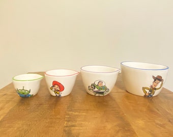 Rae Dunn Disney Pixar Toy Story Measuring Cups, Woody Buzz Alien
