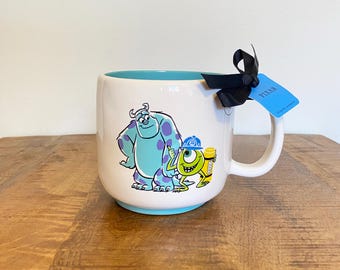 Rae Dunn Pixar Monster Crew Mug, Mike & Sully Ceramic Mug