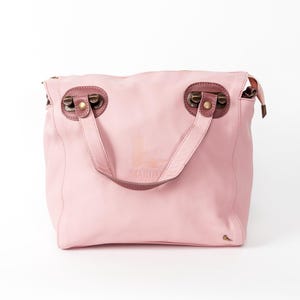Bolso tipo cartera multicompartimentos hecho a mano en piel de vaca auténtica, bolso de mano para mujer