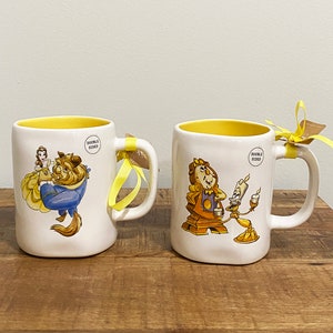 Rae Dunn Beauty and The Beast Kitchen Mugs and Bakeware , Rae Dunn ft Disney Princes Kitchen mugs and bakewares, Rae Dunn Cookware