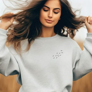 Embroidered Insect Sweatshirt – Nature-Inspired Bug Lover Gift, Cozy & Unique Apparel