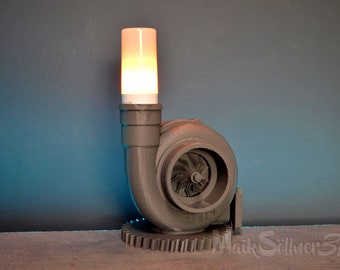 Lampe de chargeur lampe turbo turbocompresseur lampe turbo avec décoration de flamme LED