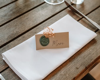 Paquete de 10 tarjetas de lugar para bodas