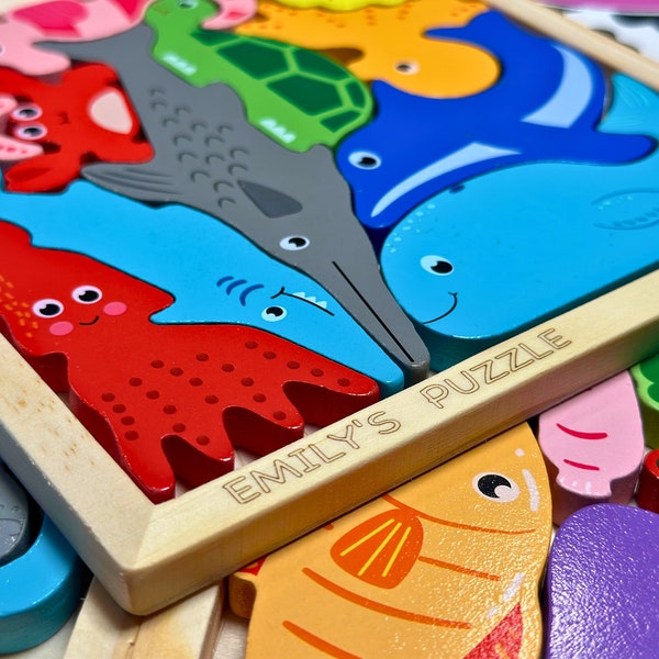 Personalized Montessori Puzzles for Fun Learning - Customizable and Great for All Ages!