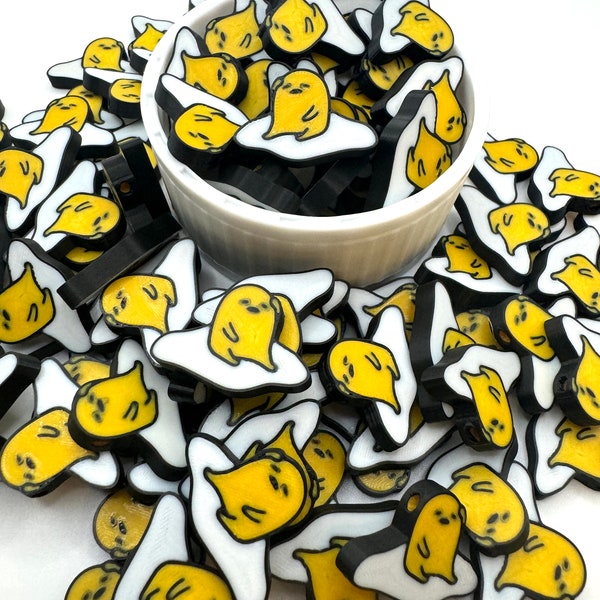 Gudetama Kandi Beads | Rave charm