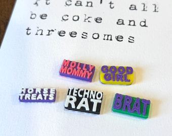 Slogans mélangés, perles Kandi