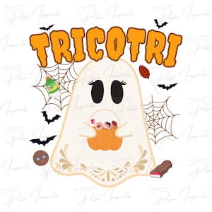 Tricotri Pantasma T-shirt | Tricotri T-shirt PNG| Halloween Tee in Spanish | Tricotri shirt | Cute Halloween shirt | Png Only