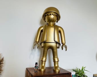 Playmobil XXL Gold Monochrome - 65 cm - Géant - Noir - Décoration