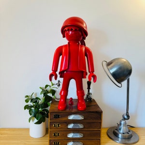 Playmobil XXL RED Monochrome - 65 cm - Giant - Black - Decoration