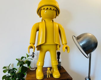 Playmobil XXL Jaune Monochrome - 65 cm - Géant - Noir - Décoration