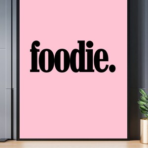 Girly roze Foodie digitale poster | 24 x 30 | Foodie Poster, Keukenkunst, Humor, Keukendecor, Voedsel, Foodie Gift, Fine Art Print