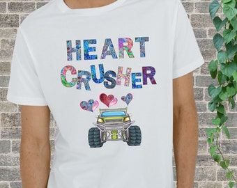 Happy Valentine's Day T-shirt, Heart Crusher Shirt, Valentijnsdag Cadeau voor hem en voor haar, Funny Valentines Tee, Unisex Valentines Shirt