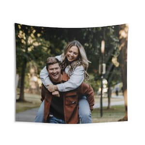 Personalized photo Indoor Wall Tapestry Custom Tapestry Wall Hanging decor Custom backdrop Wedding tapestry photo Party Backdrop Customized