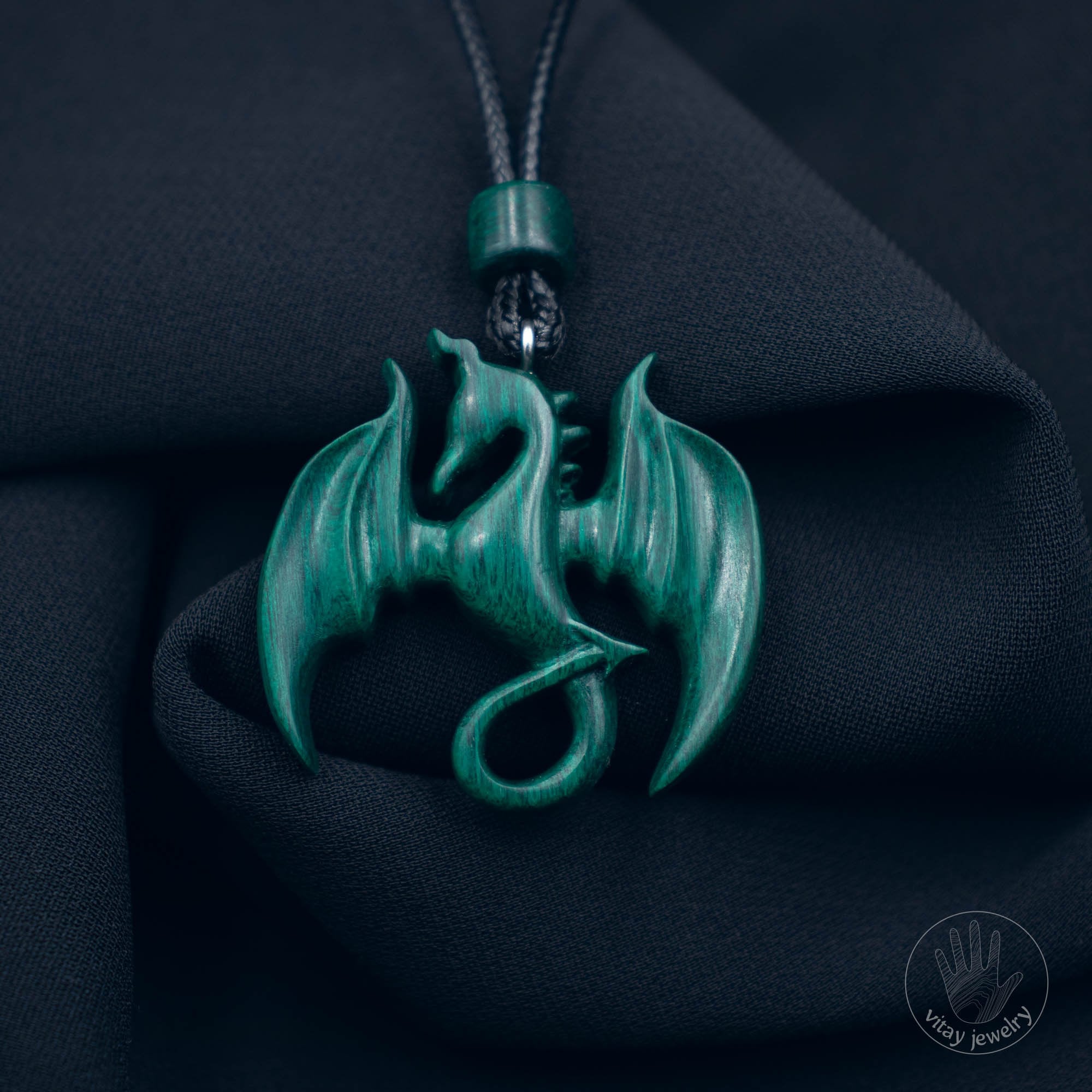 Green dragon necklace best sale
