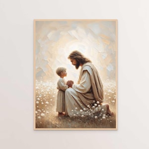 Child&#39;s Love, Christian Wall Art, Jesus and Boy, Jesus Painting, LDS Painting, Bible Art, Jesus and Child Art, Jesus Wall Art, Jesus Prints