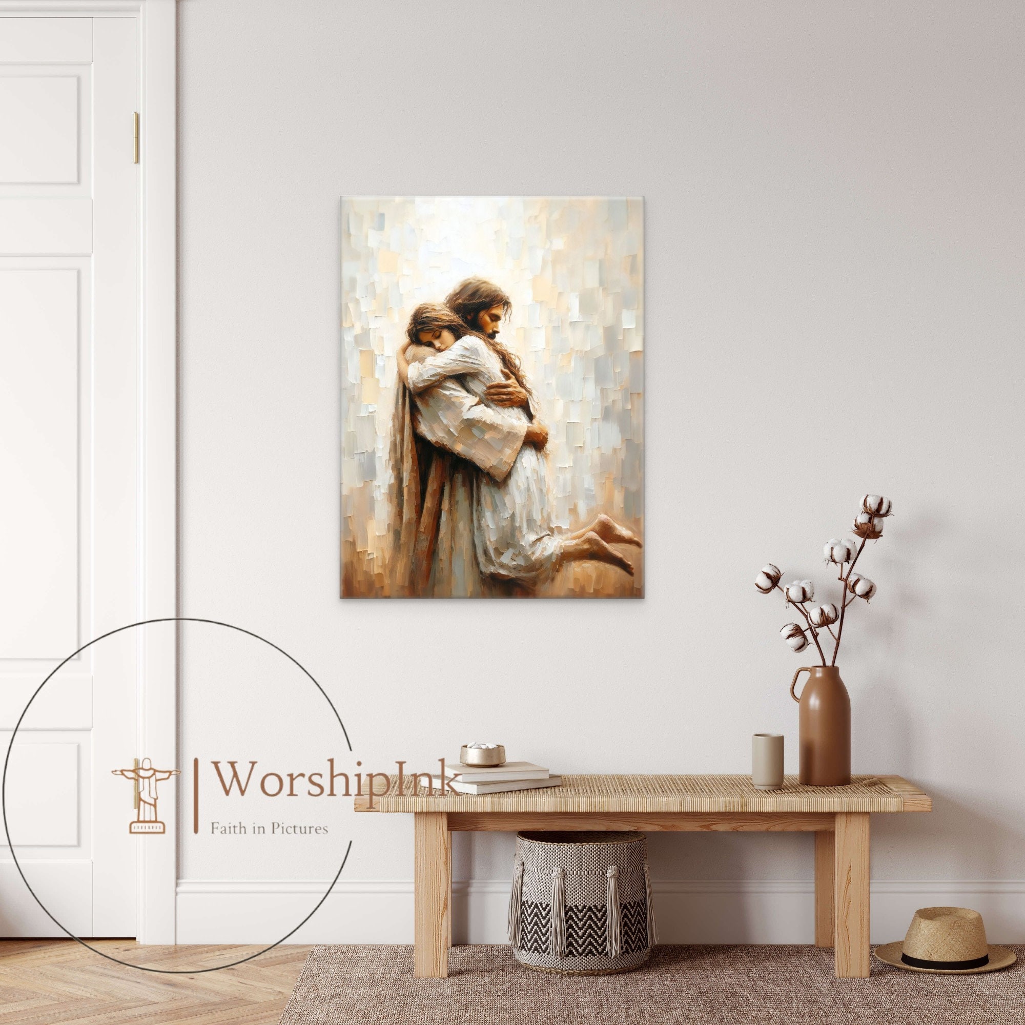 キリスト女性画 キリストと姦通された女性たち、1628