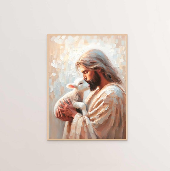 羊飼いの少女 キリスト ヴィンテージ ステンドグラス 美術館 イエス 宗教 イエス・キリスト 善き羊飼い ヴィンテージ・ステンドグラス