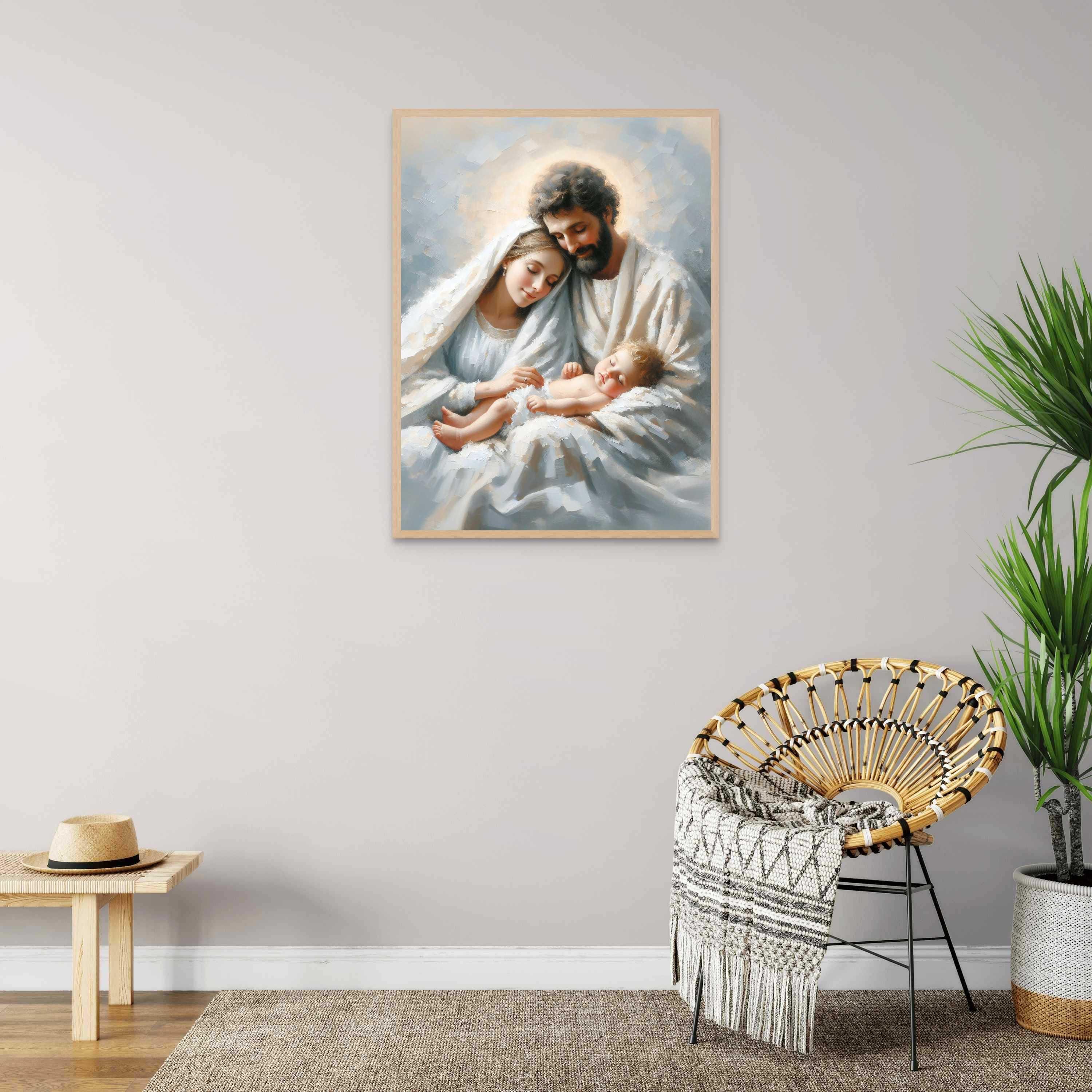 聖家族、キリスト教絵画、キリスト降誕の芸術、イエスの誕生の芸術、聖