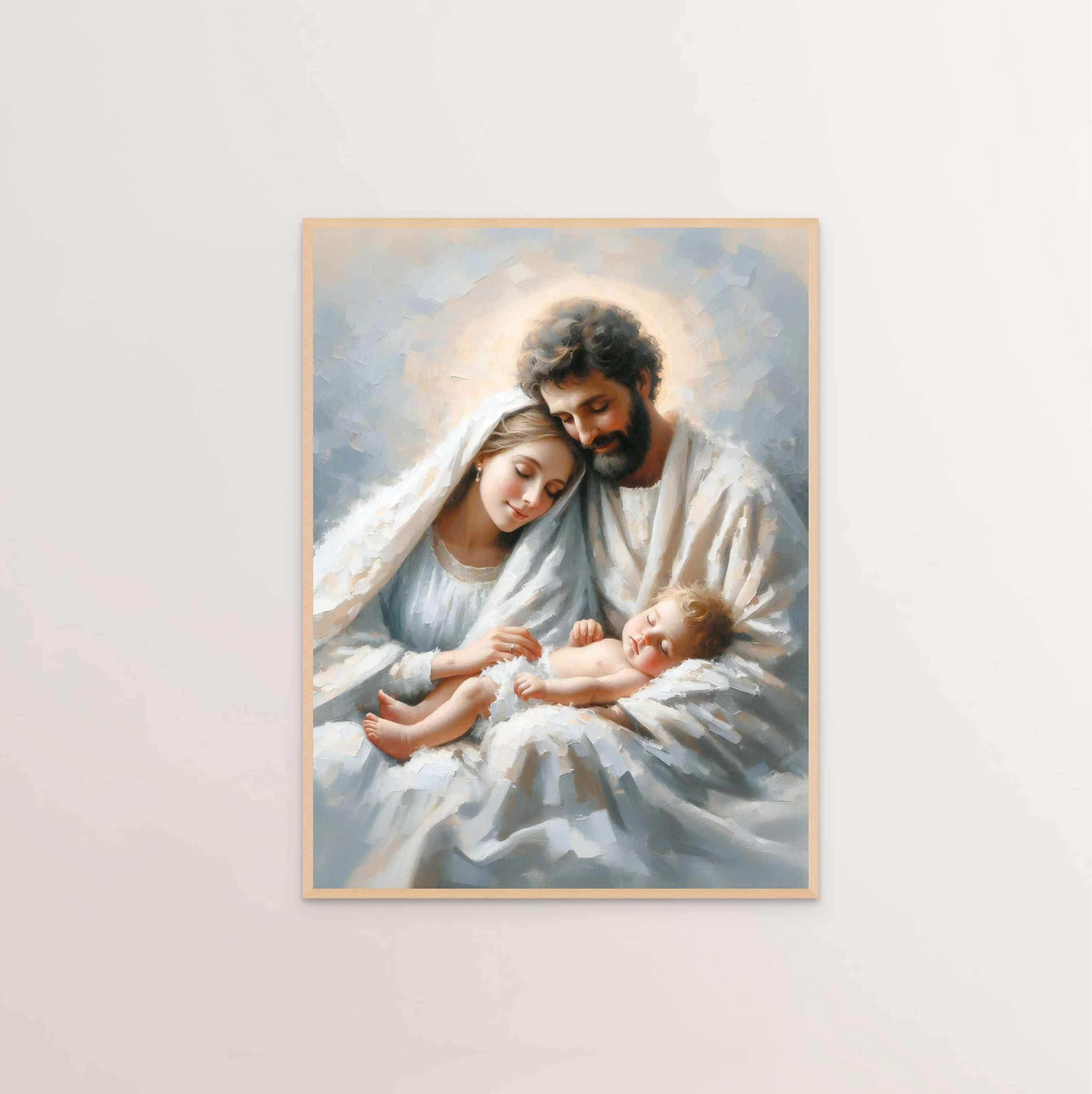 聖家族、キリスト教絵画、キリスト降誕の芸術、イエスの誕生の芸術、聖