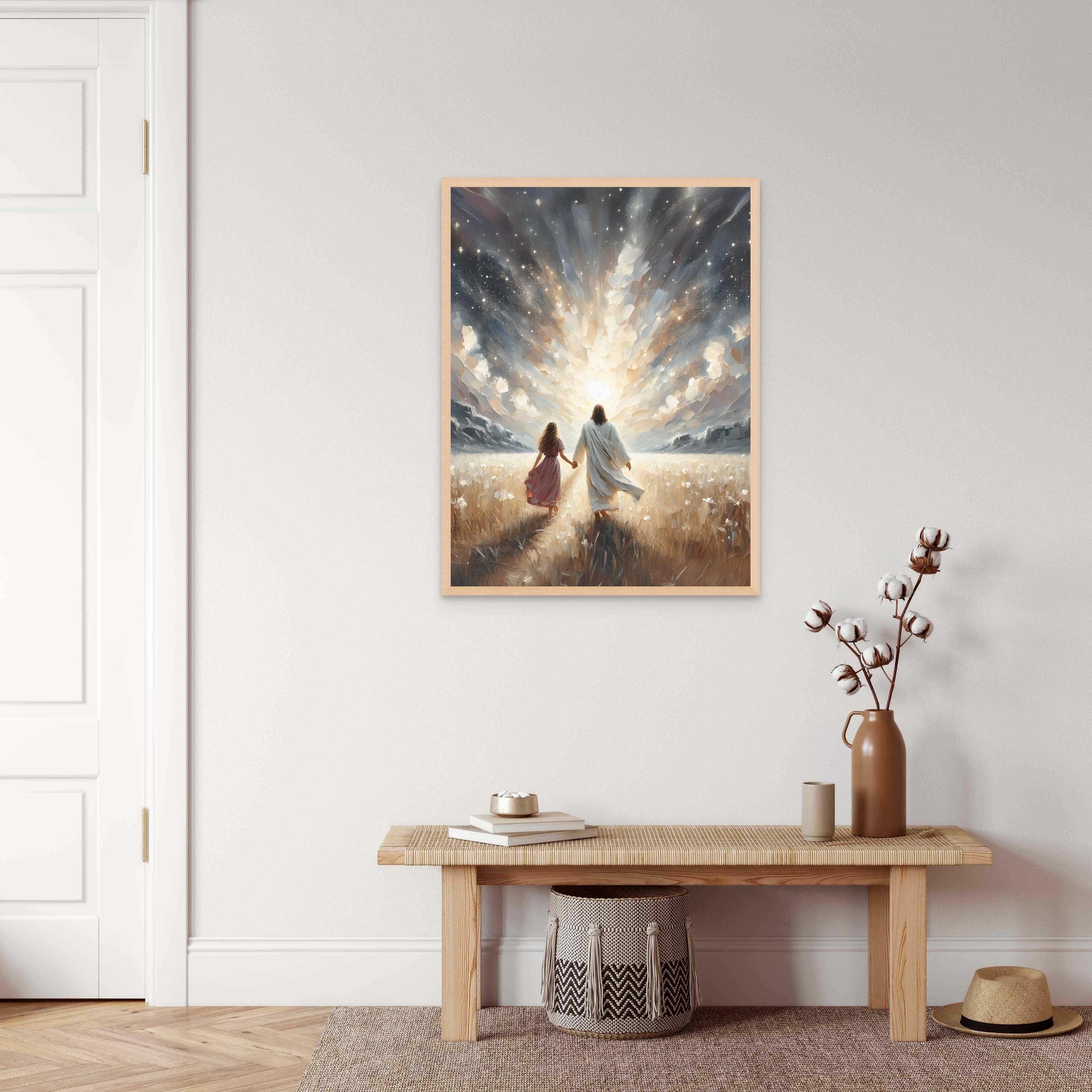Love and Magic, Christian Art, Jesus Walking With Woman, Picture of ...