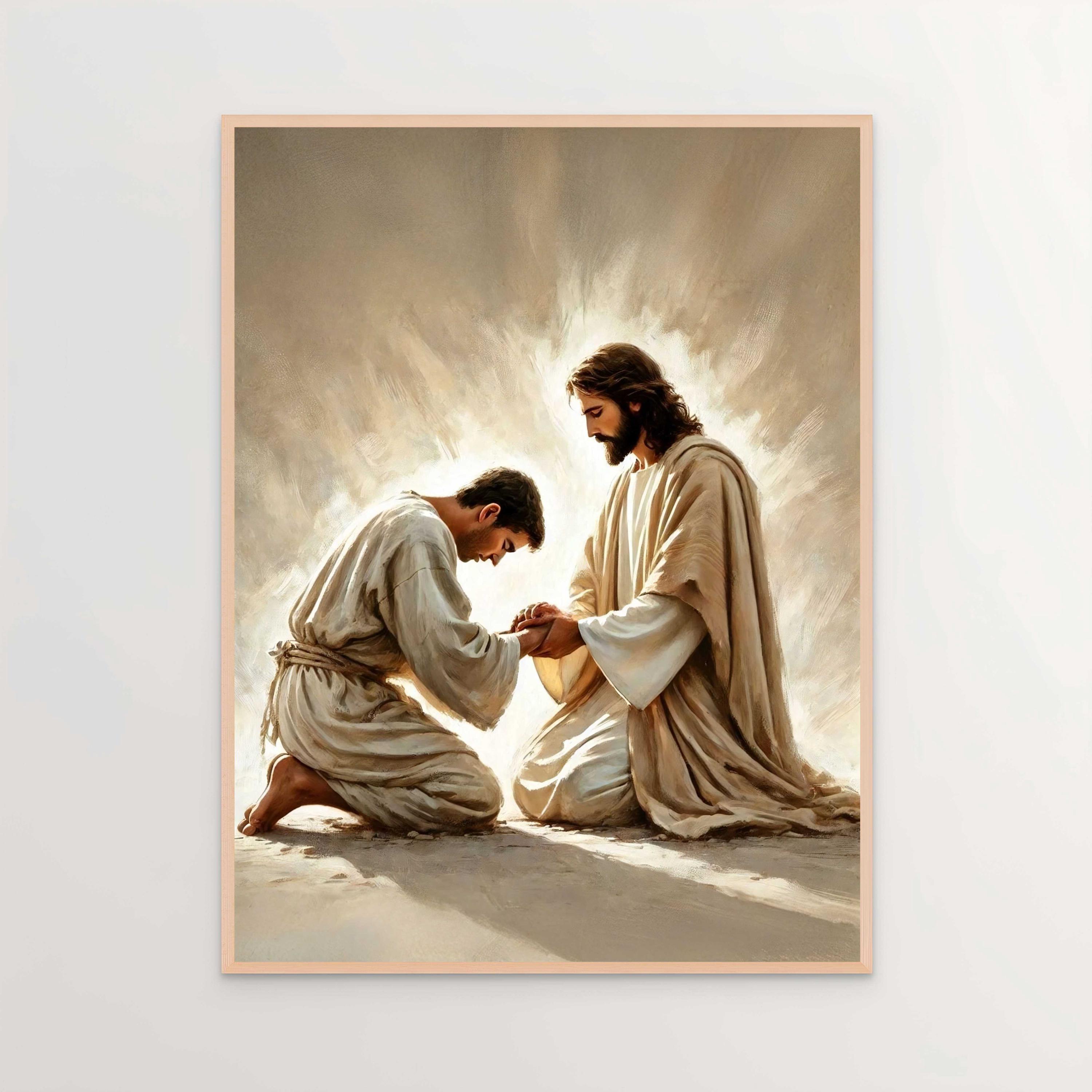True Belief, Christian Art, Jesus With Man, Jesus Art, LDS Painting ...