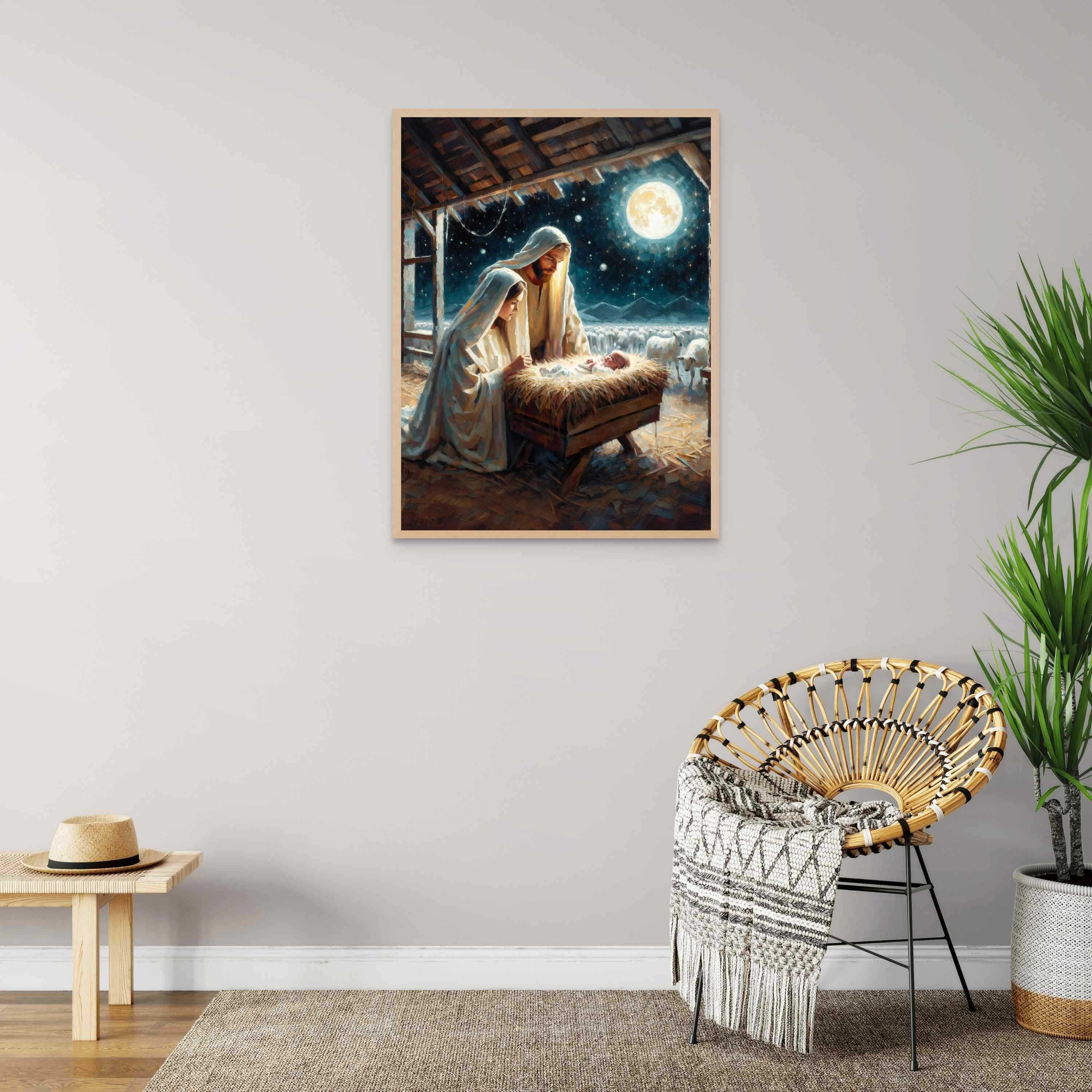 キリスト降誕のアート、イエスの誕生、マリアとヨセフとイエス、イエス