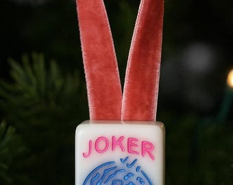 Mahjong Tile Christmas Ornament Set of 6