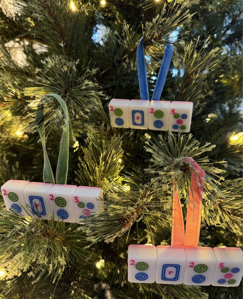 2026 Mahjong Tile Christmas Ornament image 3