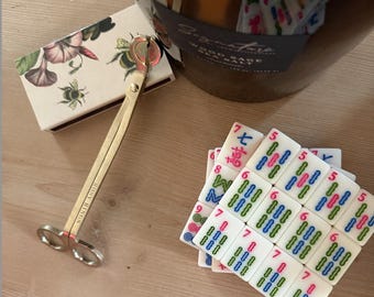 Set of 4 Mahjong Tile Coasters Made From Real Tiles