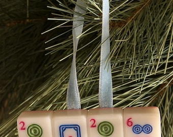 2026 Mahjong Tile Weihnachtsverzierung