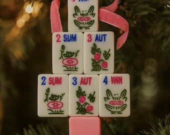 Mahjongtegel kerstboomversiering