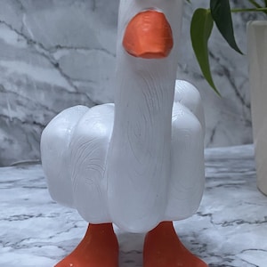 1 Pcs Middle Finger Duck Ornament, Creative Middle Finger Duck