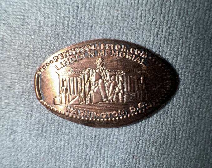 Lincoln Memorial Elongated Pressed Penny Washington DC Coin Souvenir Etsy