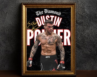 Poster Dustin Poirier / / Boxing / MMA / Wall poster / Wallart / Interior decoration / Print boxing / Boxing Poster Prints